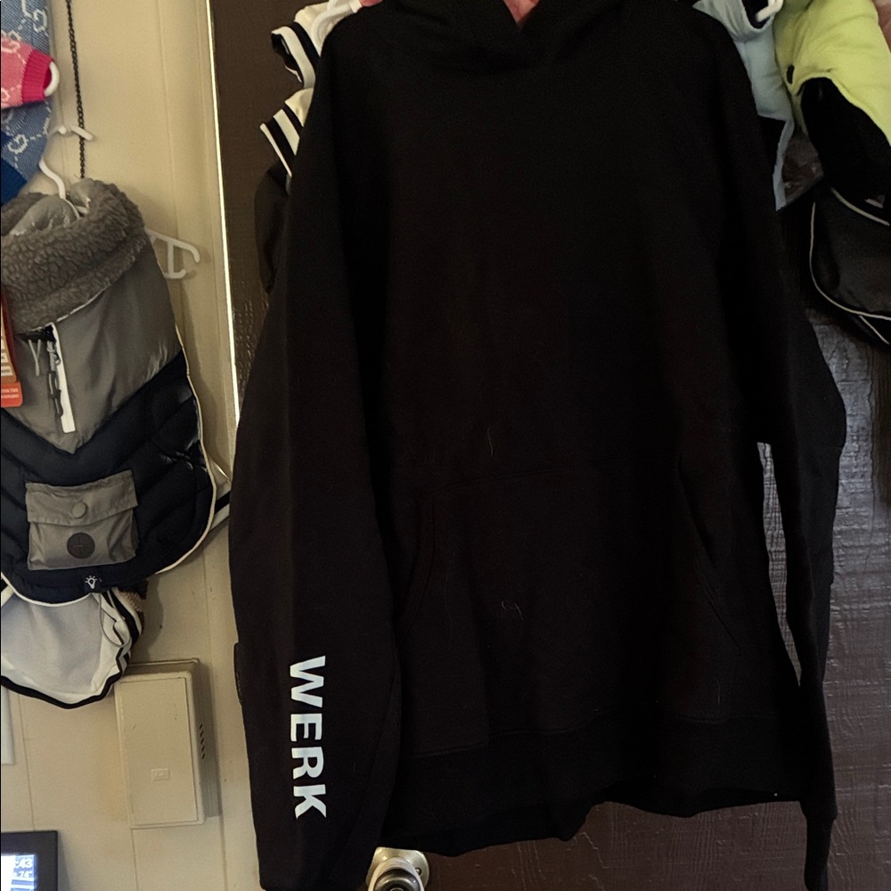 Black Hoodie with WERK Print